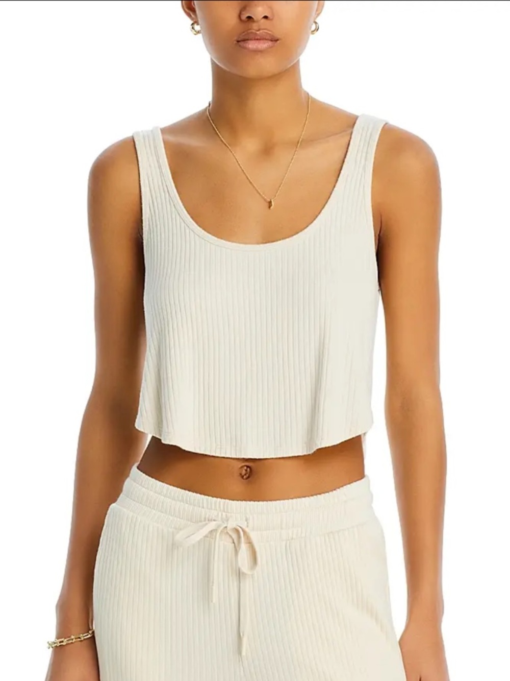 BEYOND YOGA Well Traveled Tank Top in Ivory